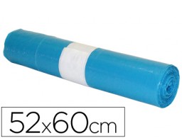 Rollo 20 bolsas basura azules 70µ 52x60cm. 20l.
